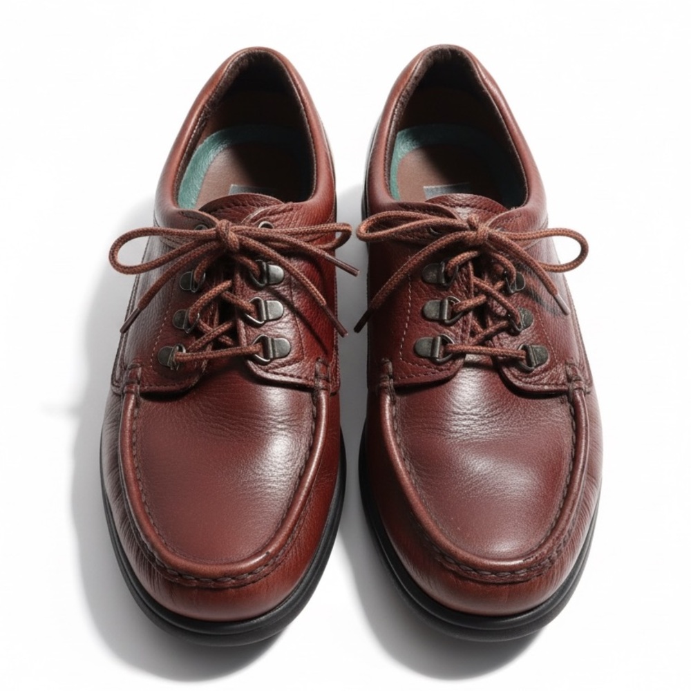 Dexter Brown Leather Moc Toe Oxford Comfort Shoes Casual Lace Up Mens 10